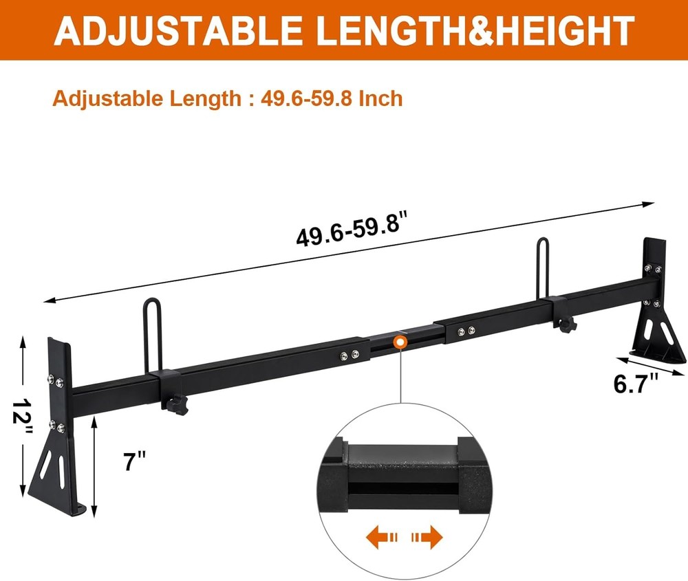 Van Ladder Racks 3 Bars Chevy GMC