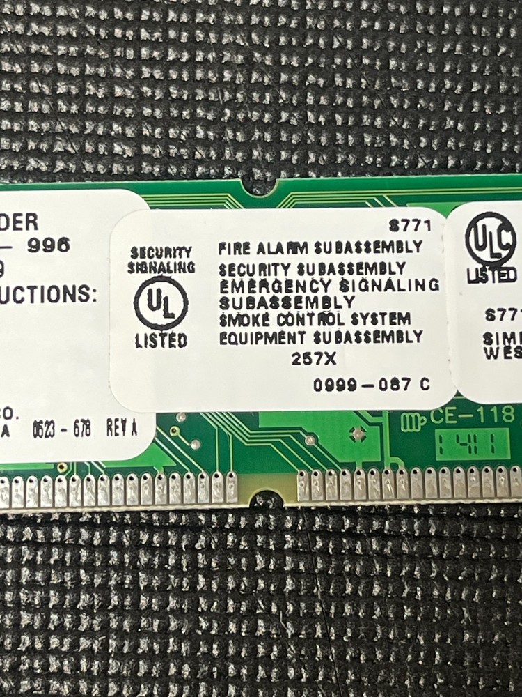 Simplex 4100 637-996 Audio Decoder 566-223 Module