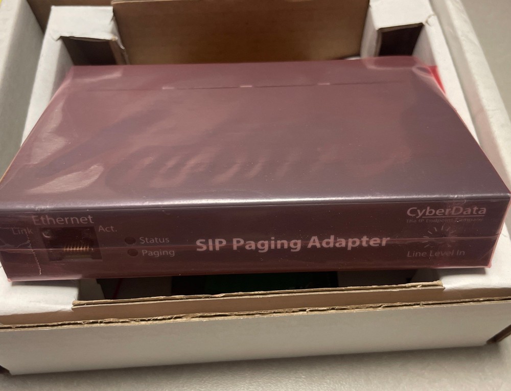 CyberData SIP Paging Adapter 011233B / 021508A
