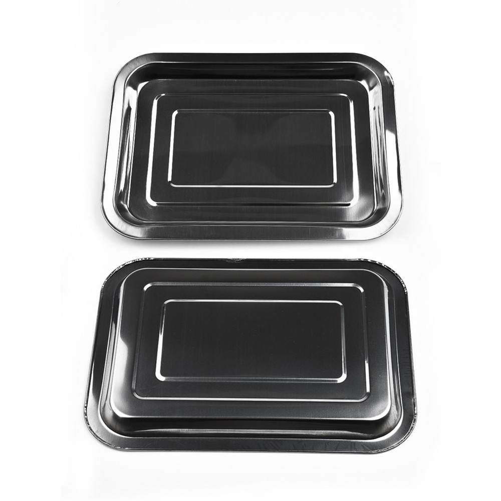 Baking Pan Rectangle For Toaster Oven Cookie Baking Silver Supplies Practical