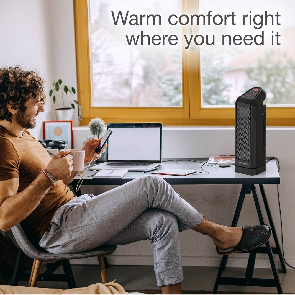 Lasko Digital Ceramic Tower Heater with Remote Control CT16670