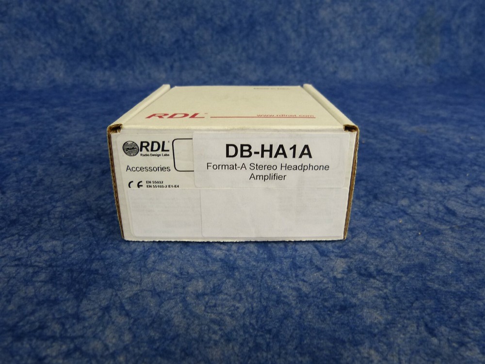 RDL DB-HA1A Format-A Stereo Headphone Amplifier (Black) (G121)