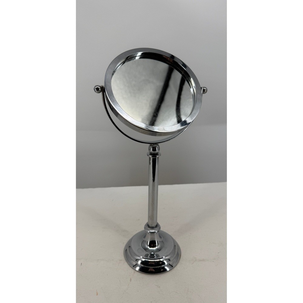 Pottery Barn Silver Swivel Vanity Mirror Standing Makeup Mirror