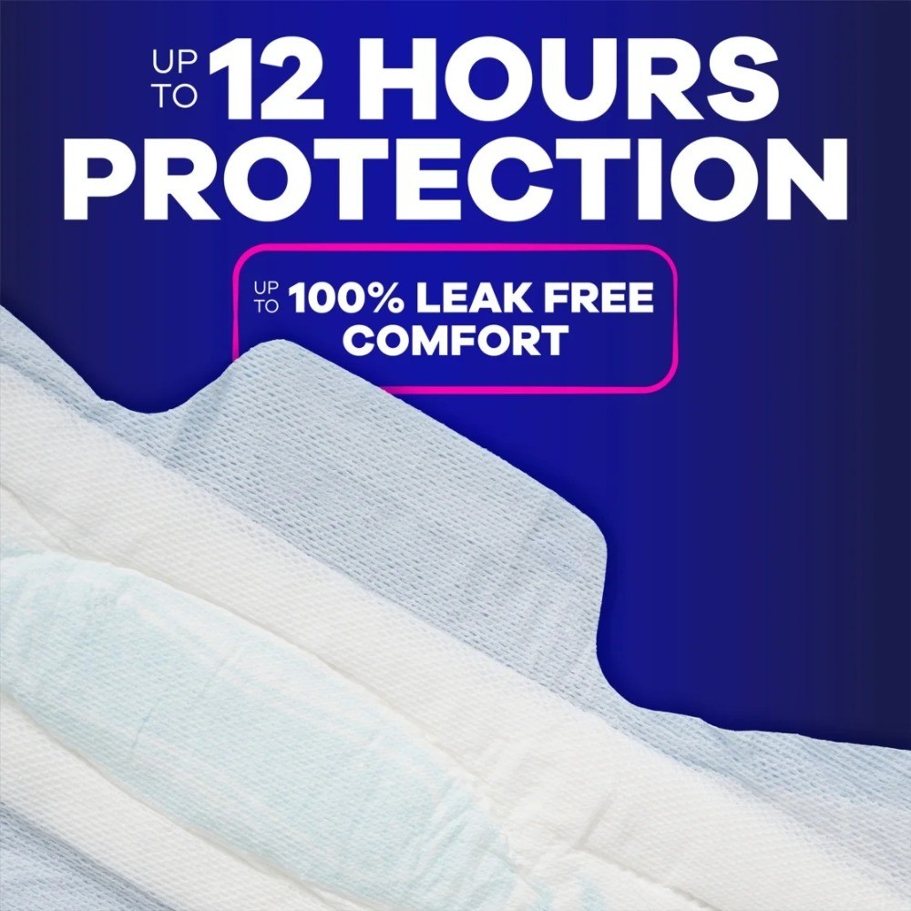 Extra Heavy Overnight Maxi Pads with Wings, Size 5, 36 Count