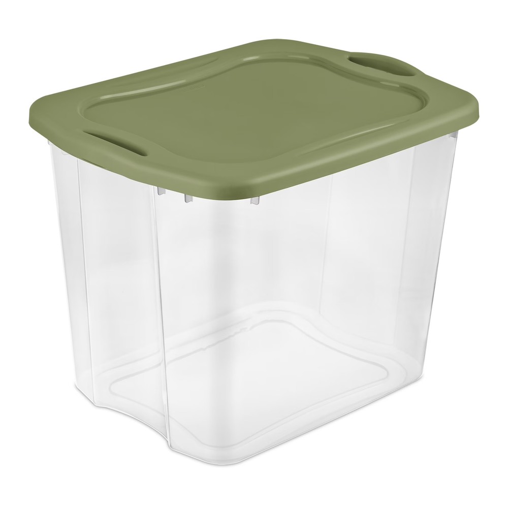 Sterilite EZ Carry 95 Quart Extra-Large Storage Bin, Clear Plastic Storage