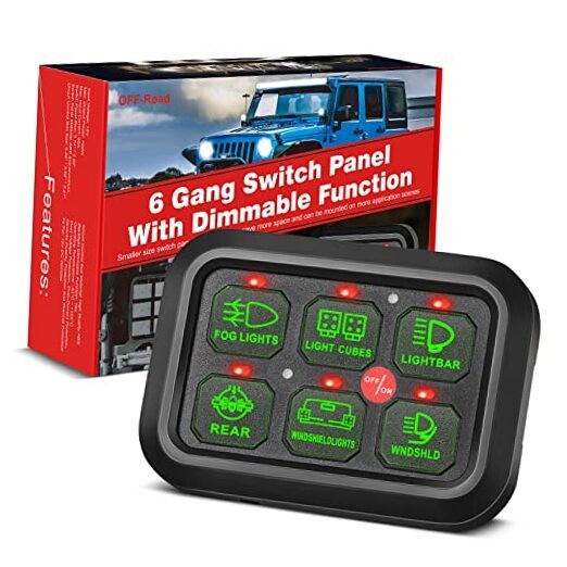 6 Gang Switch Panel Automatic Dimmable,  Universal Electronic Relay System