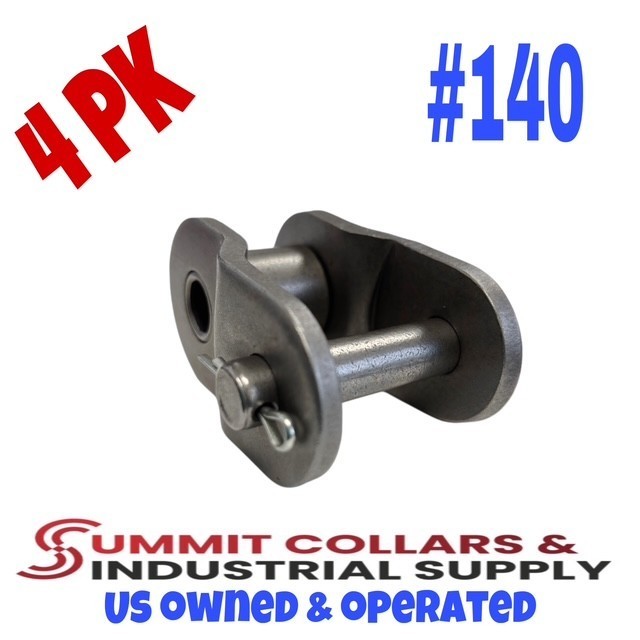 #140 Offset Half Link for Roller Chain Single Strand (4PK)