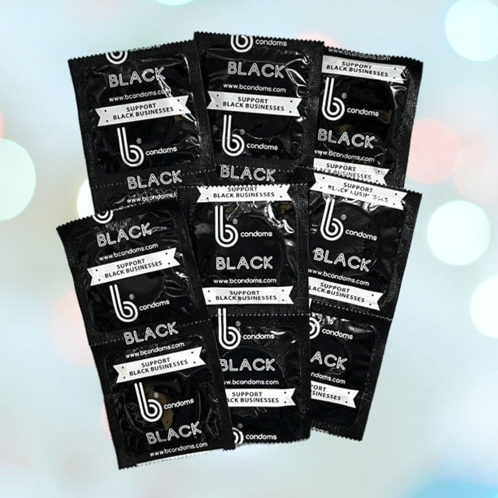 b Condoms Supreme Black Condoms | 12-Pack