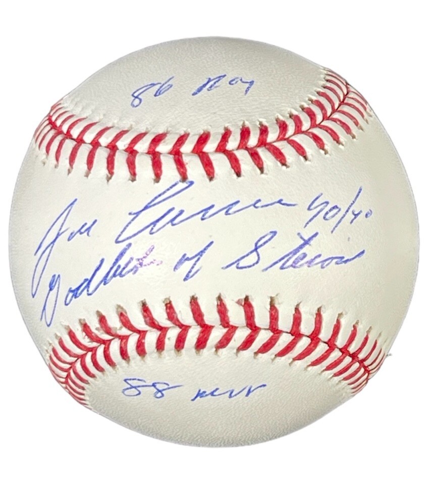 Jose Canseco Signed Auto ROMLB Baseball w/ 4 Insc Godfather Beckett Wit BAS COA