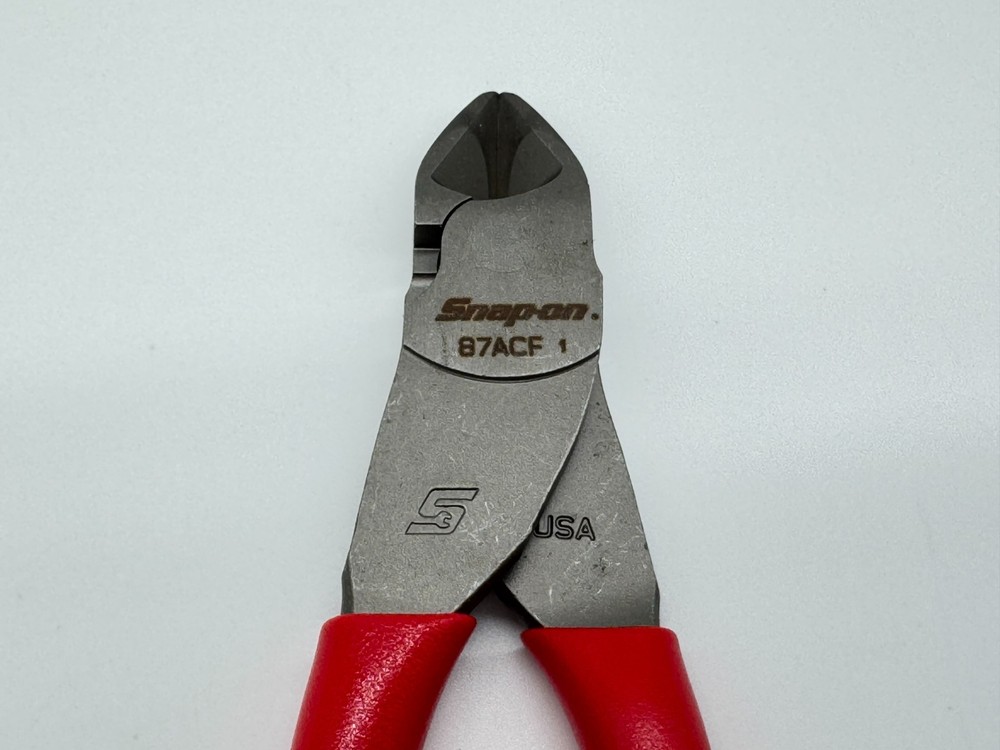 Snap-On NEW 87ACF 7" Vector Edge Diagonal Cutter Red