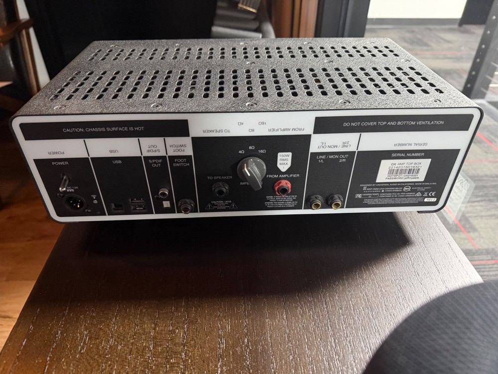Universal Audio OX Box | Amp Top Box | 2019-Present | Silver/Brown/Black