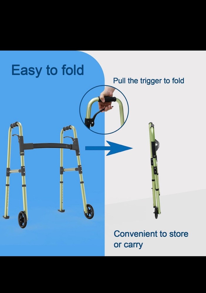 Loyoda Folding Walker Green