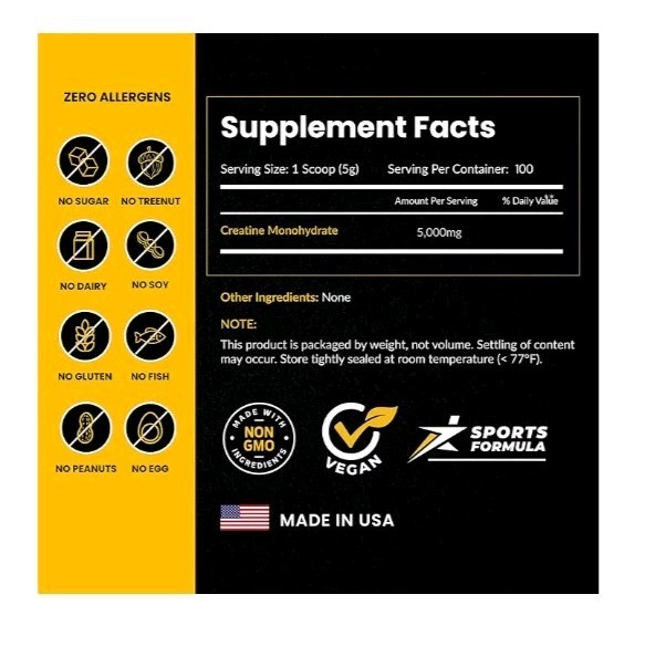 ForestLeaf Creatine Monohydrate Micronized Powder Maximize Muscle Growth. B7