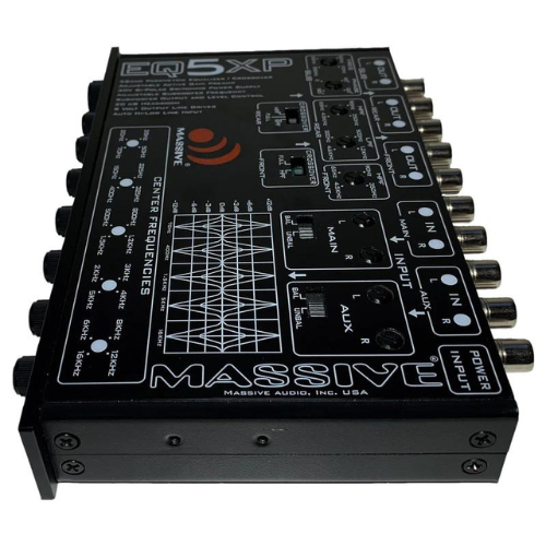 Massive Audio EQ5XP 5 Band Parametric Equalizer with Built-in 3-Way Crossover