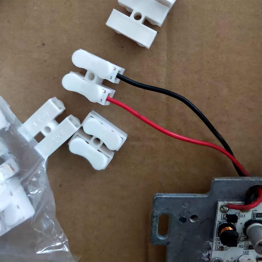 100pcs Spring Wire Connectors, Spring Clamp Terminal Quick Splice Wire Termin...