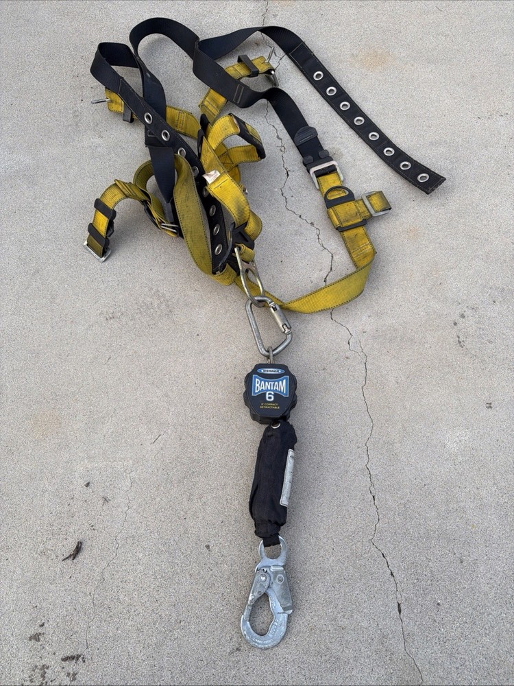 WERNER BANTAM 6 6' COMPACT RETRACTABLE LIFELINE With EXTRAS