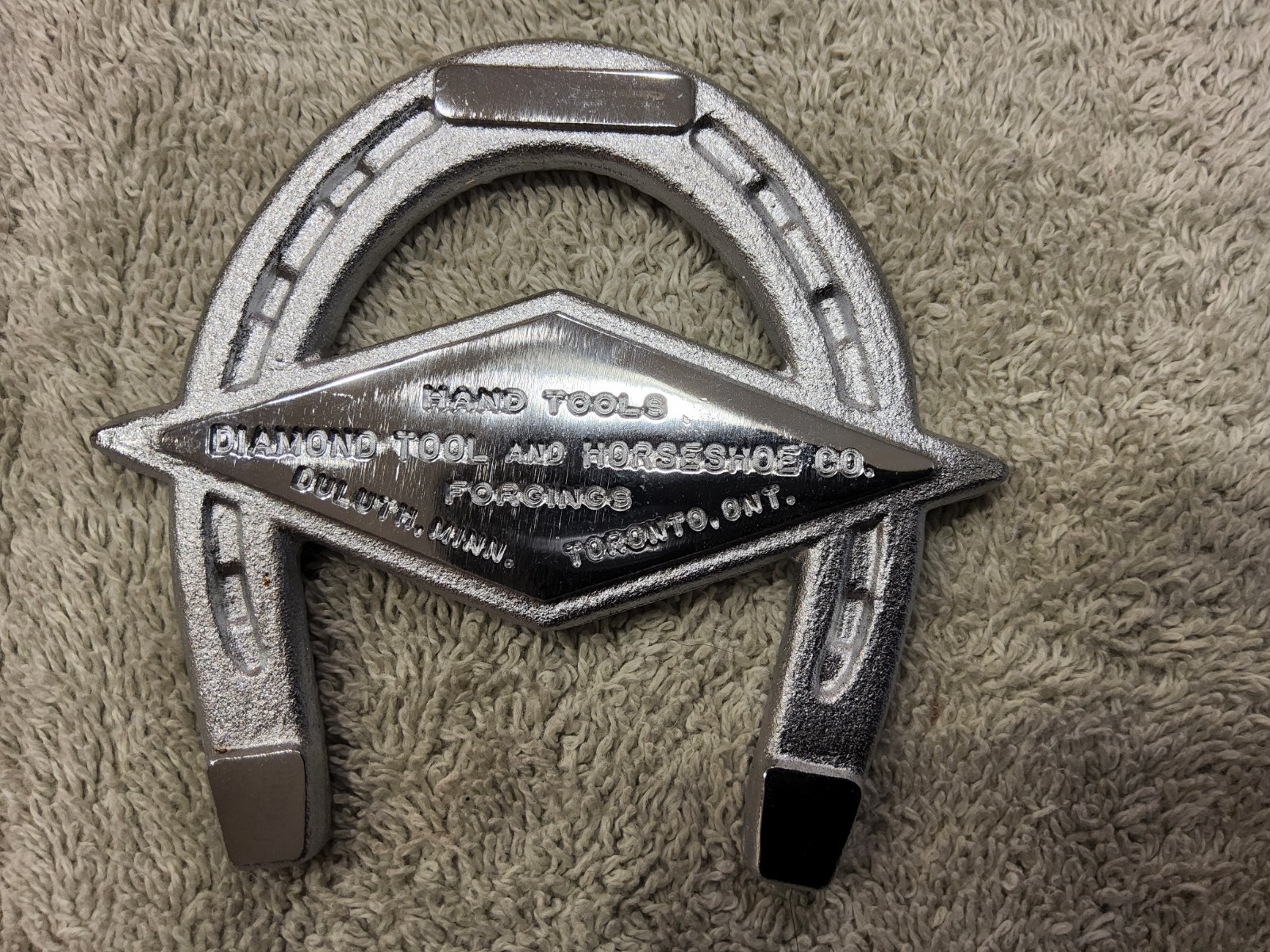 Vintage Chrome DIAMOND TOOL & HORSESHOE Co 50th ANNIVERSARY With ORIG BOX
