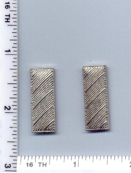 Fire Department Lieutenant Epaulet Brass - Silver
