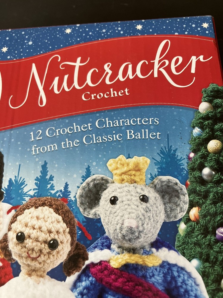 Nutcracker Crochet Kit - Clara & Nutcracker - Christmas Ballet + 76 Pg Manual!