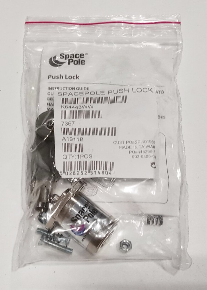 NEW! SPACEPOLE PUSHLOCK SPPL001
