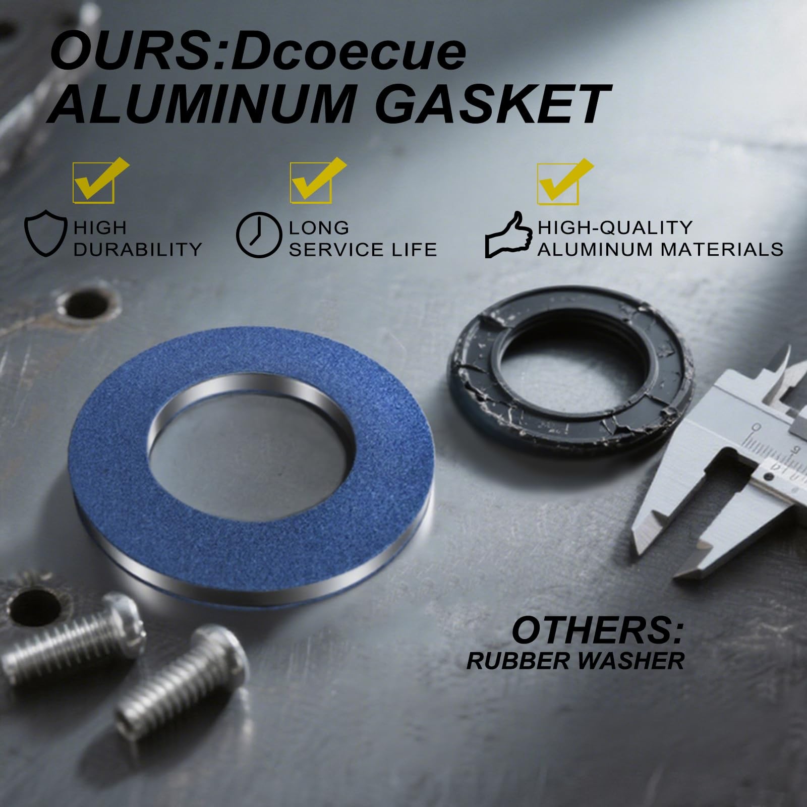 24PCS Oil Drain Plug Gasket Washer, M12 Aluminum Crush Washer for Oil Pan Dra...