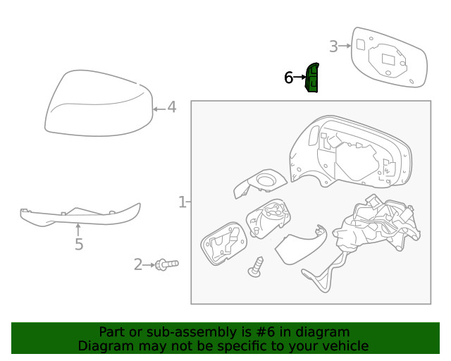 Genuine Subaru Collision Avoidance Warning Indicator 91057FL010
