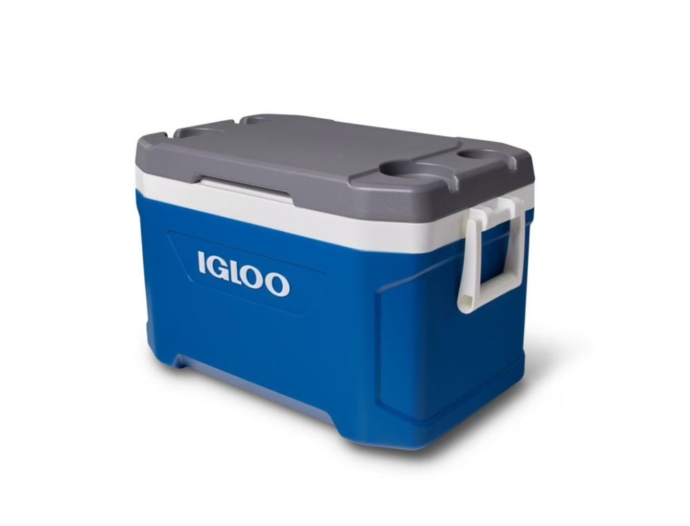 Igloo 52 Qt Quantum Roller, Blue/Gray, Wheeled Cooler