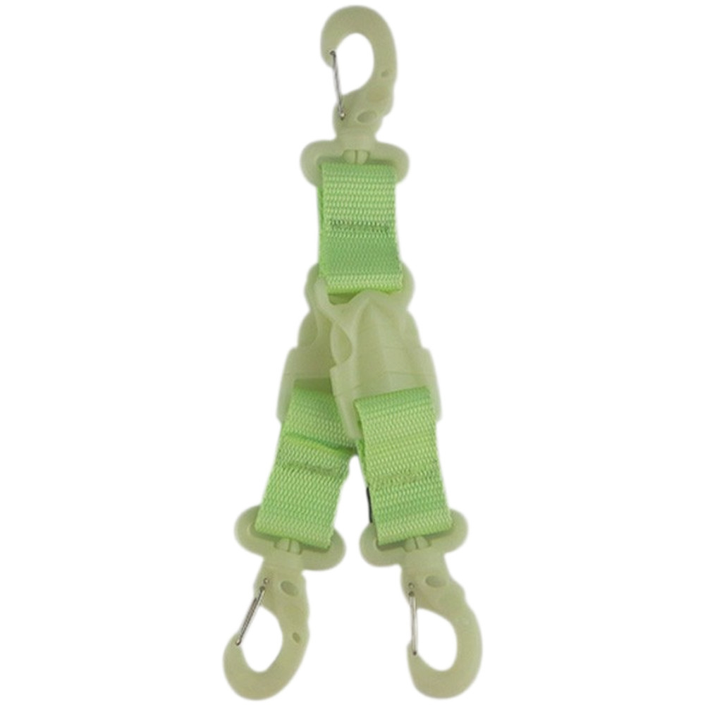 Underwater Fin Attachment Hooks with Glow Capability and Quick Release Design