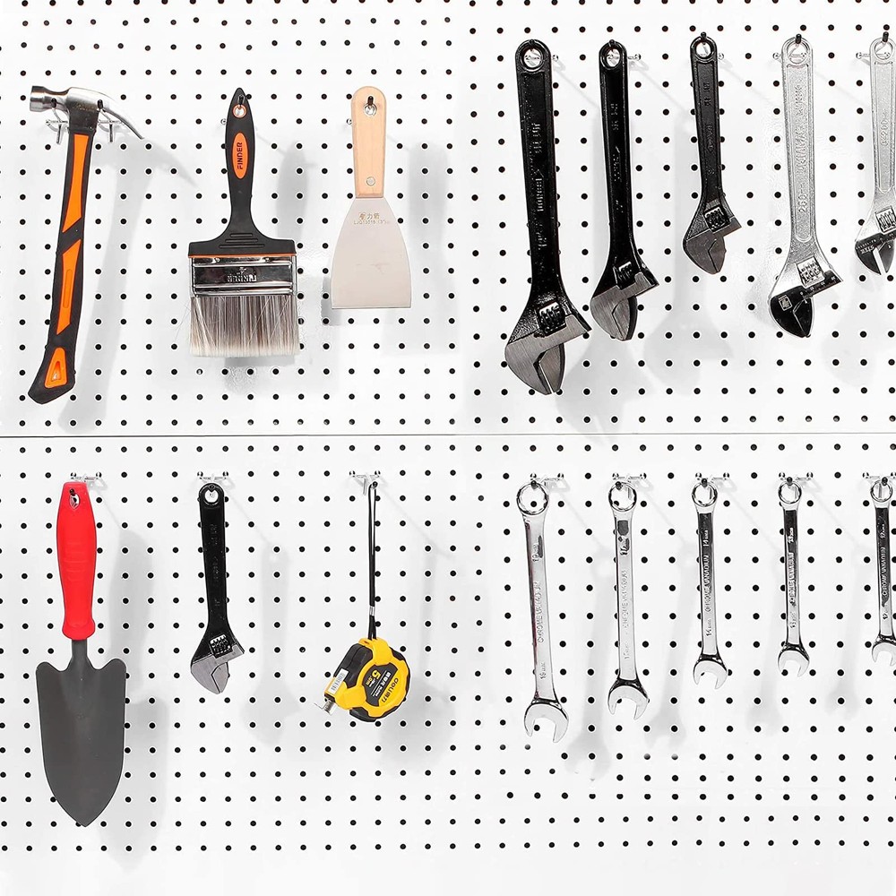 "25 Pack 4"" Pegboard Hooks Pegboard Organizer Kit for Garage Tools"