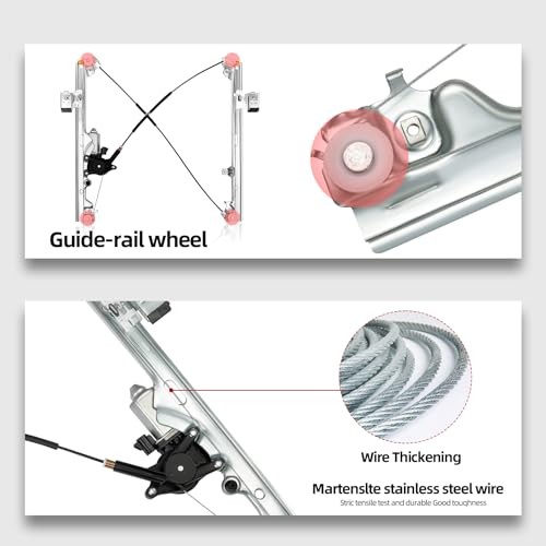 Pair Front Driver & Passenger Power Window Regulator w/Motor Compatible for