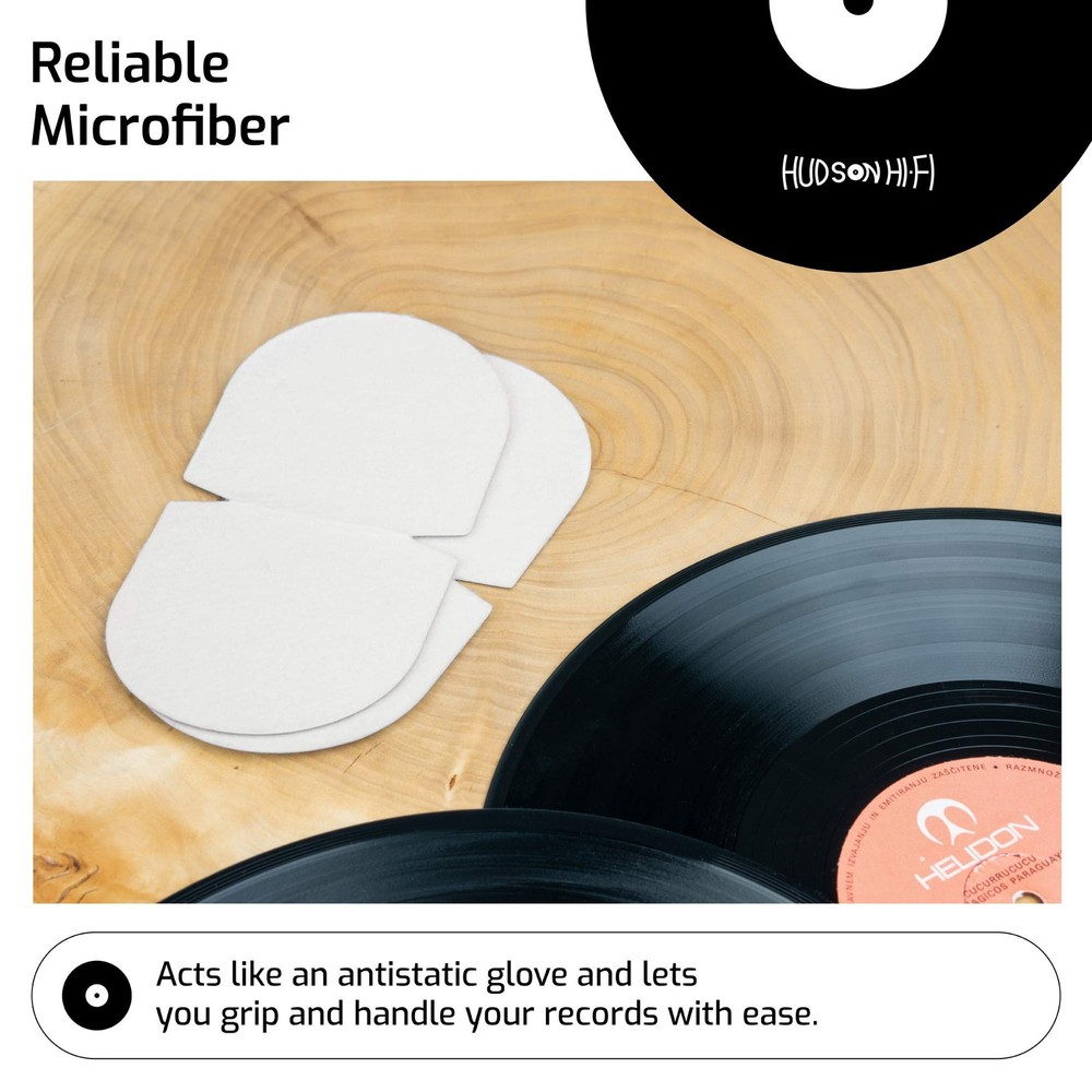 3 Pack Record Mitt Anti Static Record Cleaner & Handler Record Player Accessorie