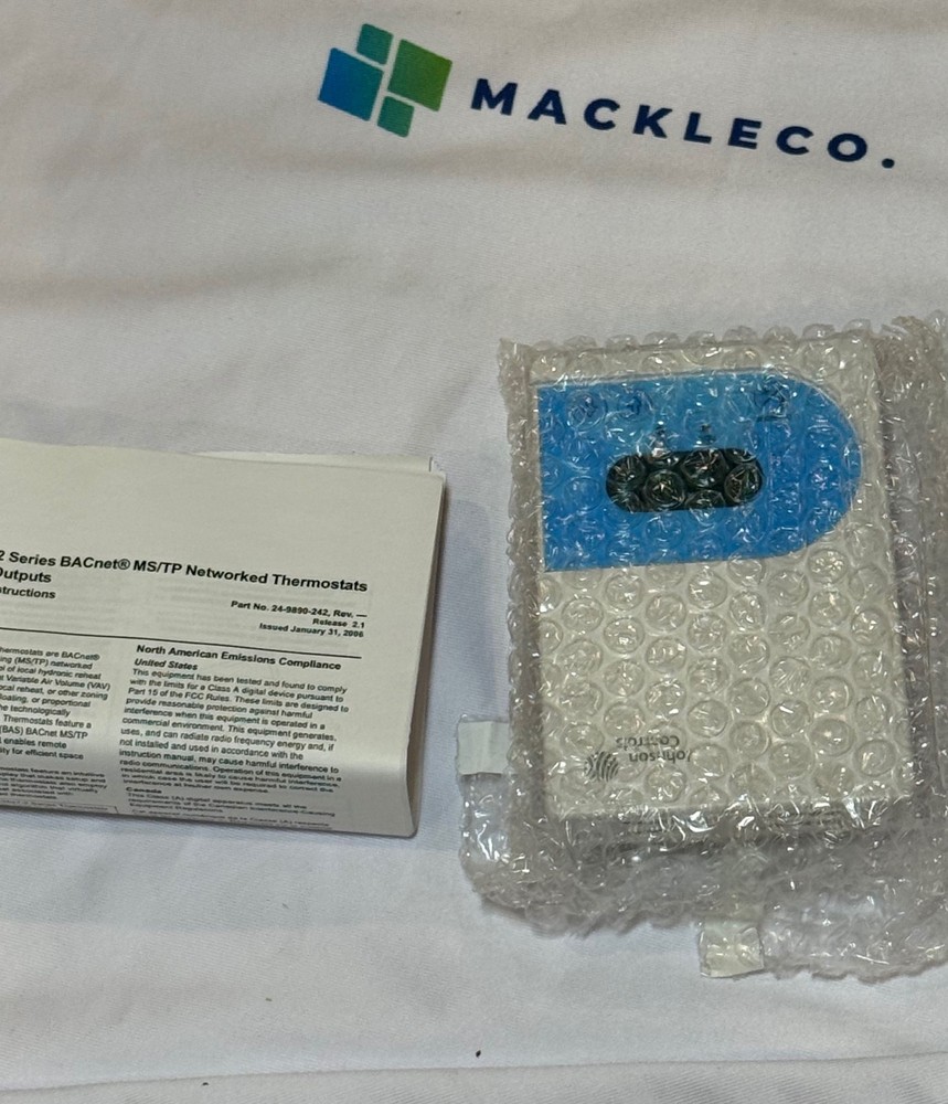 Johnson Controls TEC2647-2 BACnet MS/TP Network Thermostat 24VAC