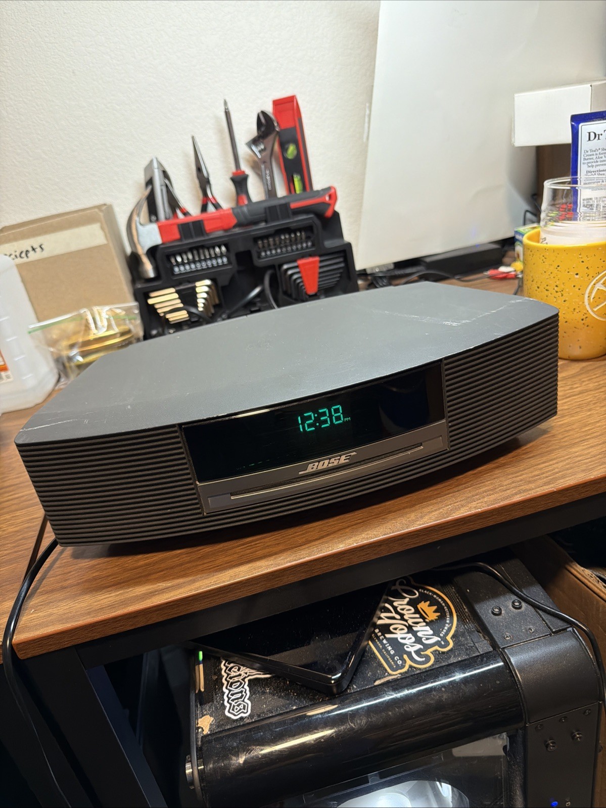 Bose Wave Music System AM/FM CD Player Clock Radio No Remote Fully Tested awrcc1