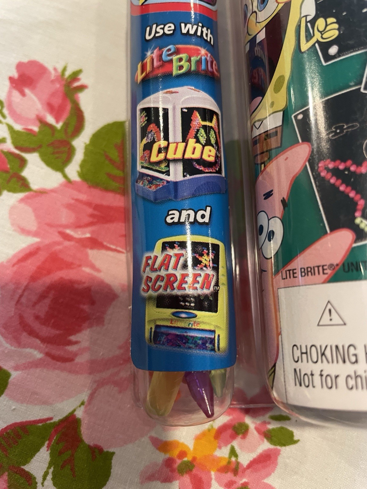 Lite Brite Cube/Flat Screen Nicktoons Picture Refill Set