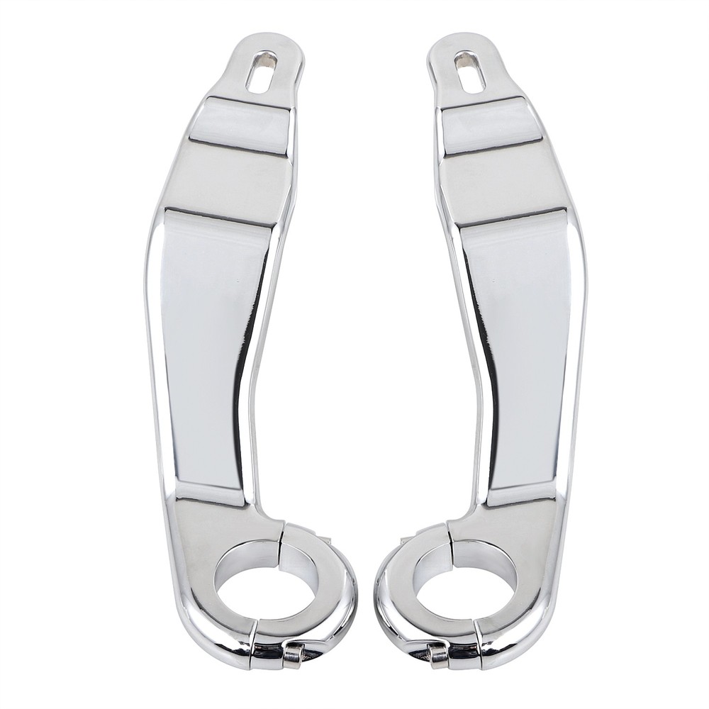 Left Right Front Chrome Fairing Support Bracket Mount Kit For Harley Road Glide