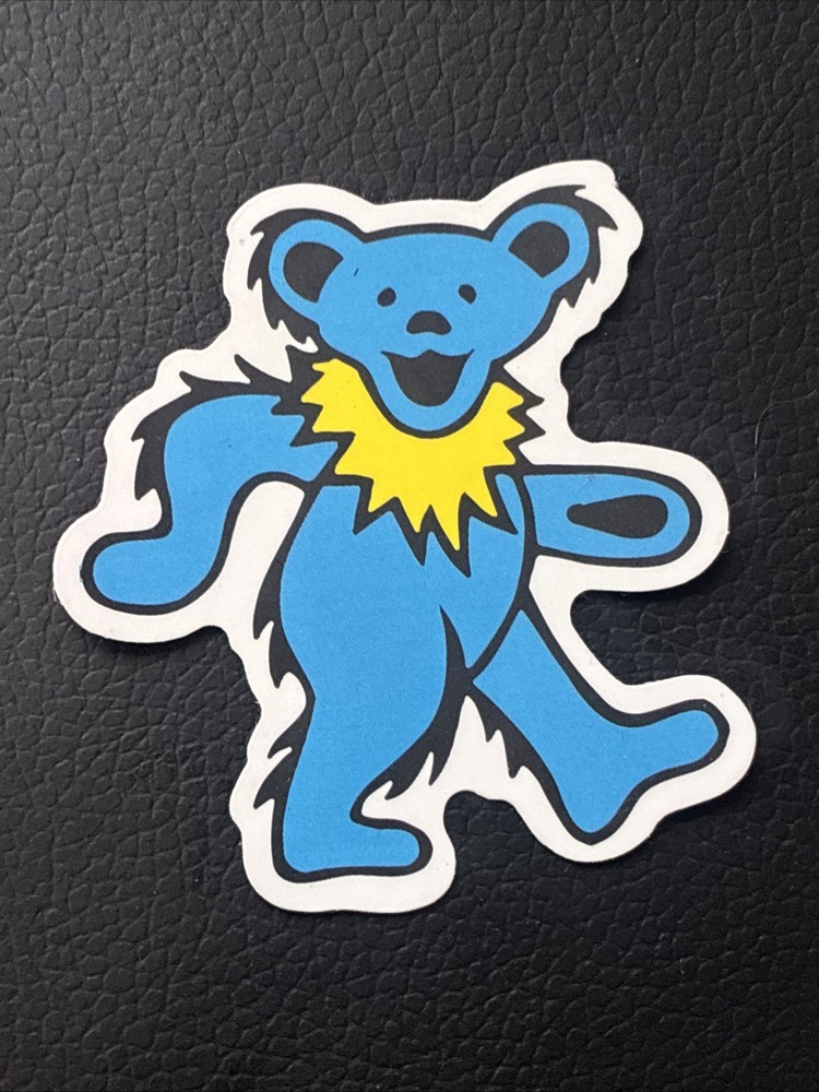 Dancing Bear Grateful Dead die-cut Sticker Blue 2” x 2”