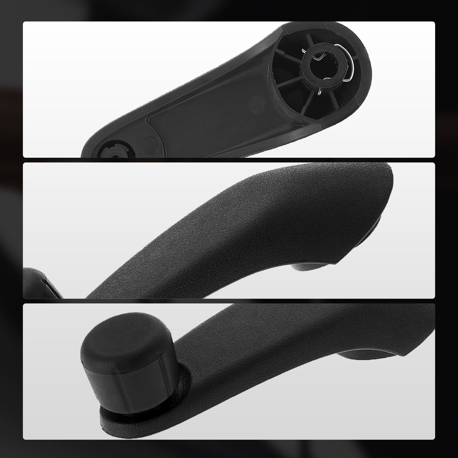 2x Black Manual Window Crank Handle for Chevy Express 1500 2500 3500 4500 Blazer