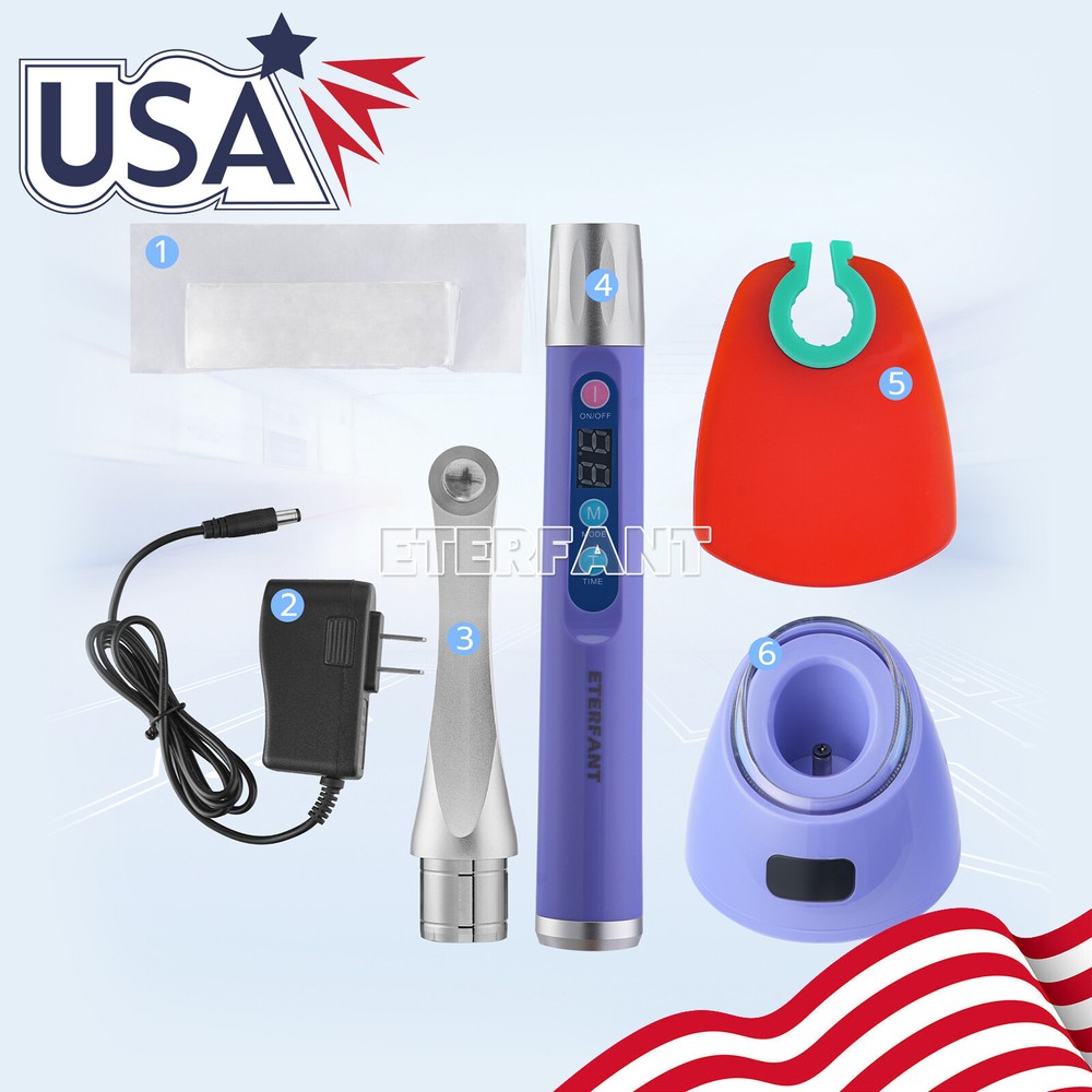 ETERFANT Woodpecker Style Dental iLED Curing Light Lamp Wireless 1 Second Curing
