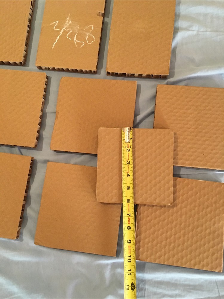 11 pcs. Corrugated Cardboard Craft Pieces, assorted packing material