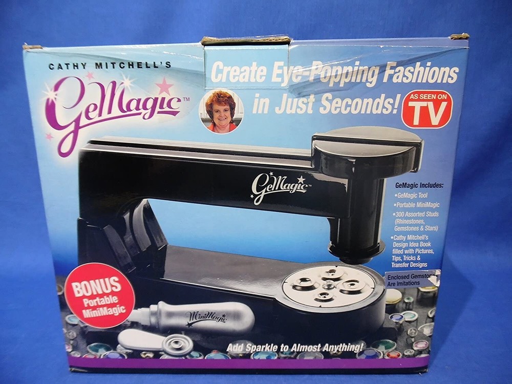 Cathy Mitchell's GeMagic Stud Setting Bedazzler Machine with Bonus MiniMagic