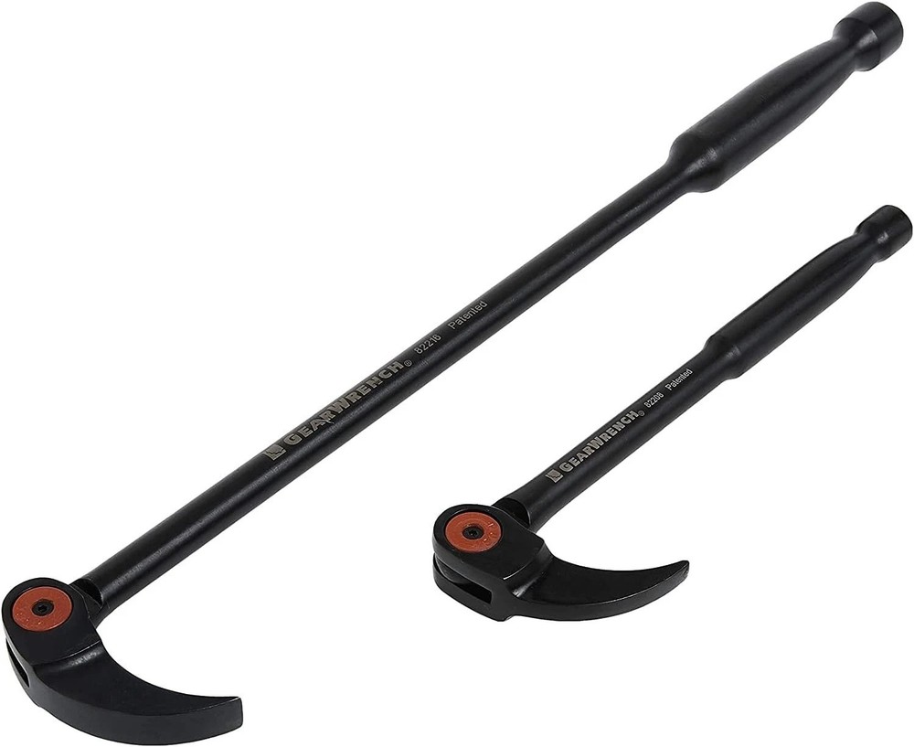 Mechanical 2Pc. Pry Bar Set, 8" & 16" - 180° Rotation & Lifetime
