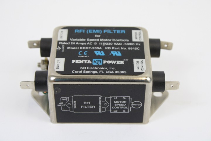 KP Electrinics RFI EMI FILTER Variable Speed Motor Controls Unused