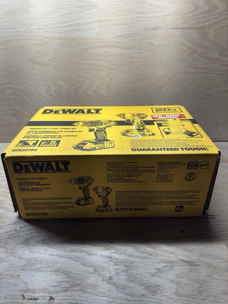DEWALT 20V MAX 2-Tool Brushless Power Tool Combo Kit with Soft Case