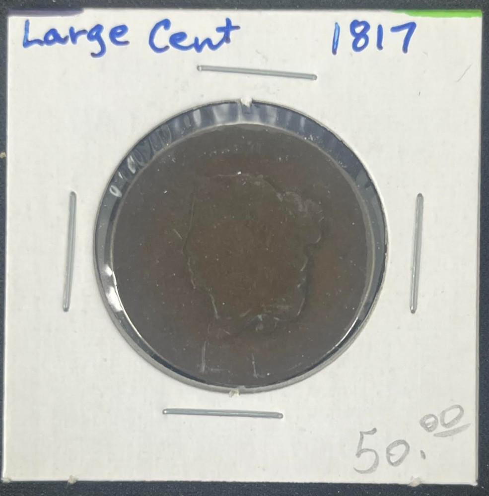 1817 Coronet Head Large Cent 1C Good G