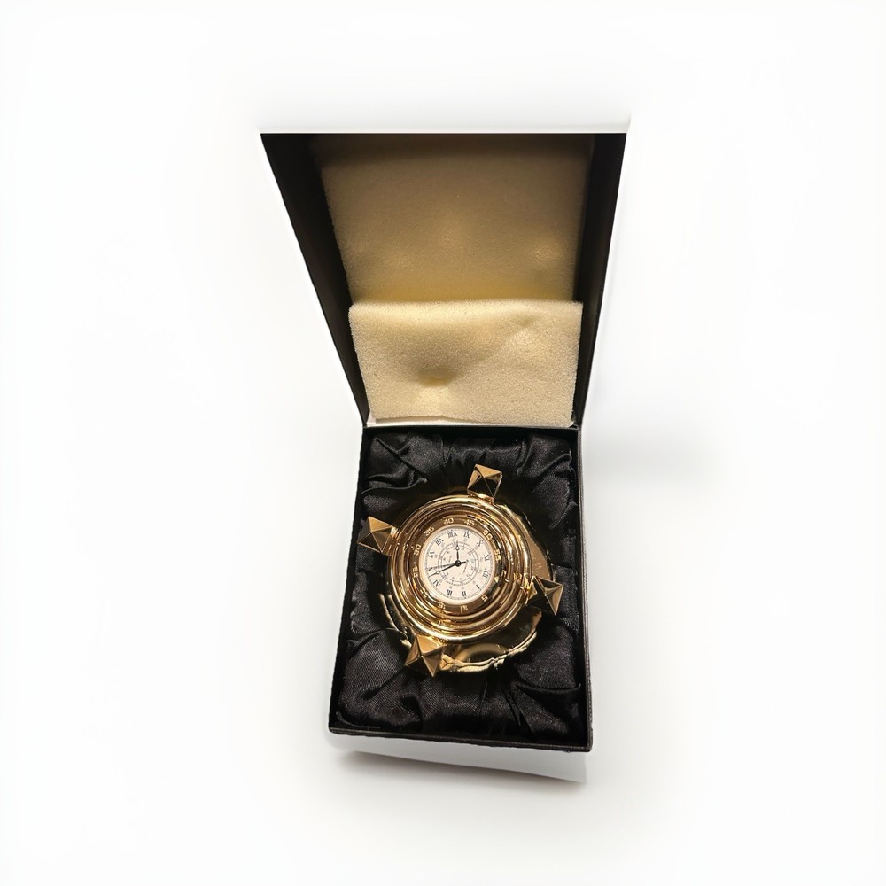 Benchmark Celestial Gyroscope Desk Clock - Base engraved Coca-Cola Bottle