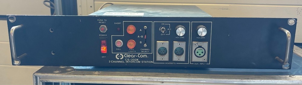 ClearCom CS-200K 2 Channel Intercom Station