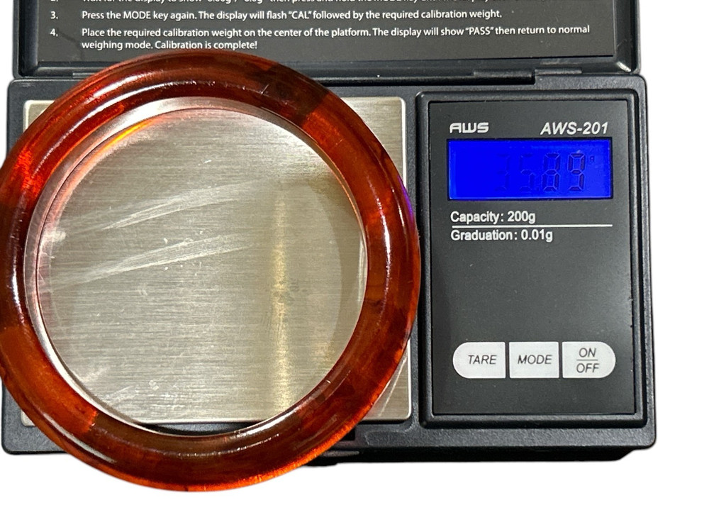 VTG Bakelite Apple Juice bangle Tested