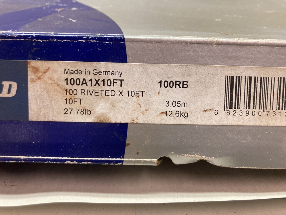 Renold,100A1X10FT 100RB,Riveted Roller Chain x10FT