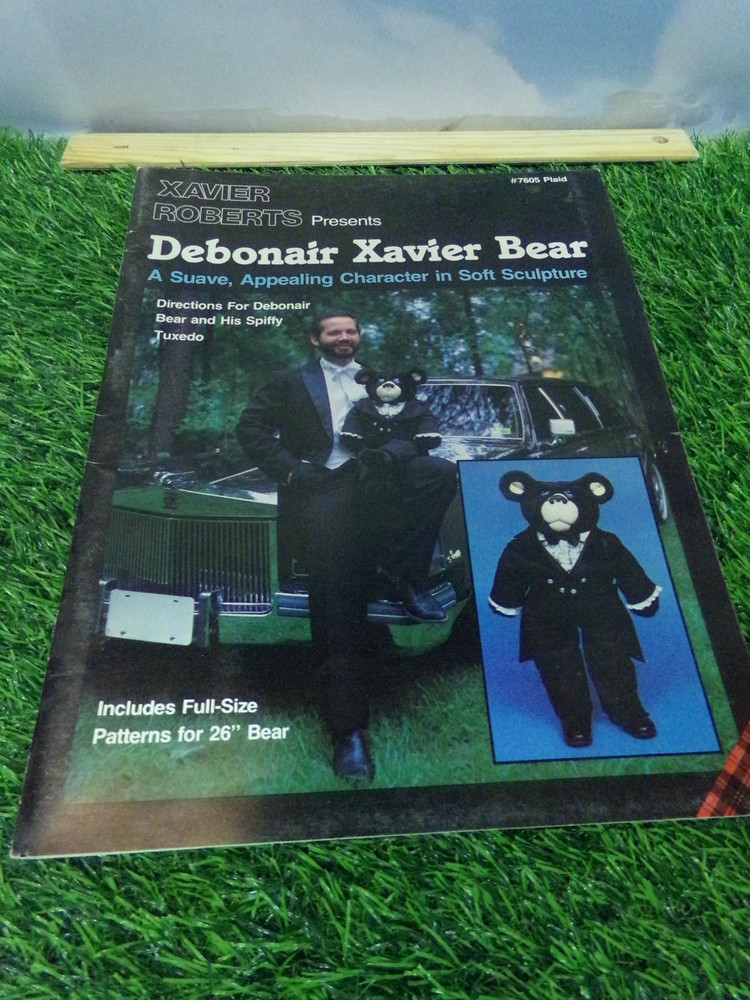 CABBAGE PATCH xavier roberts PATTERNS FOR MAKING DEBONAIR BEAR AND CLOTHES