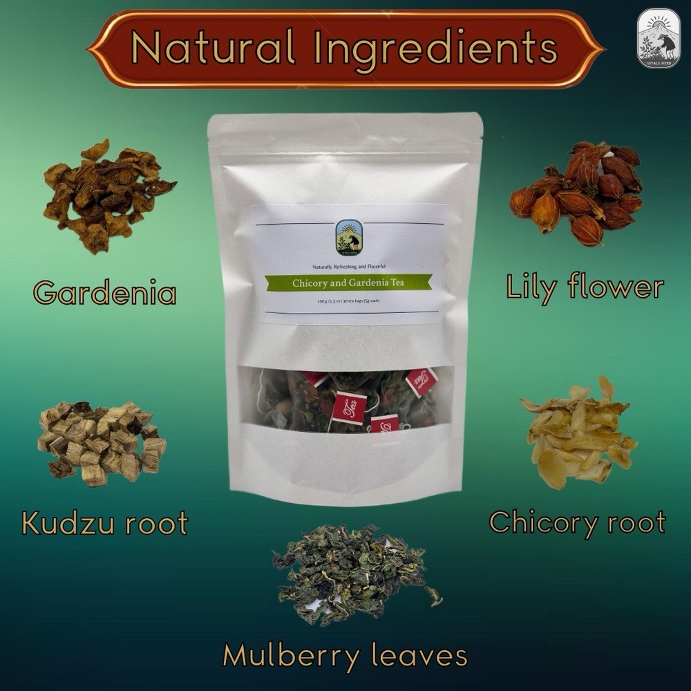 chicory and gardenia tea